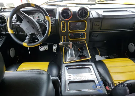 2003 Hummer H2 z USA, uszkodzony, nr VIN 5GRGN23UX3H124324